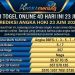 Prediksi Togel Online 4D Hari Ini 23 Juni 2026 II