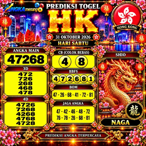 Prediksi Togel HK 31 Oktober