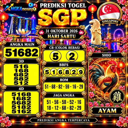 SGP 31 Oktober 2026 Hari Sabtu